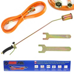Kit bruciatore saldatore a gas per guaina tubo flessibile 5m ugello 60mm da 58kW